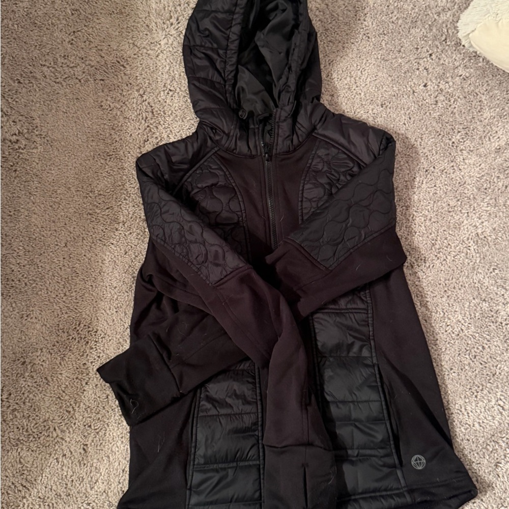 Mondetta Women's Black Quilted Ski Jacket